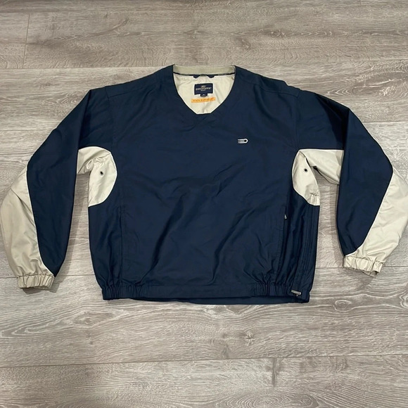 Dockers Golf Stain Defender V-Neck Pullover Windbreaker Jacket M - Picture 3 of 15